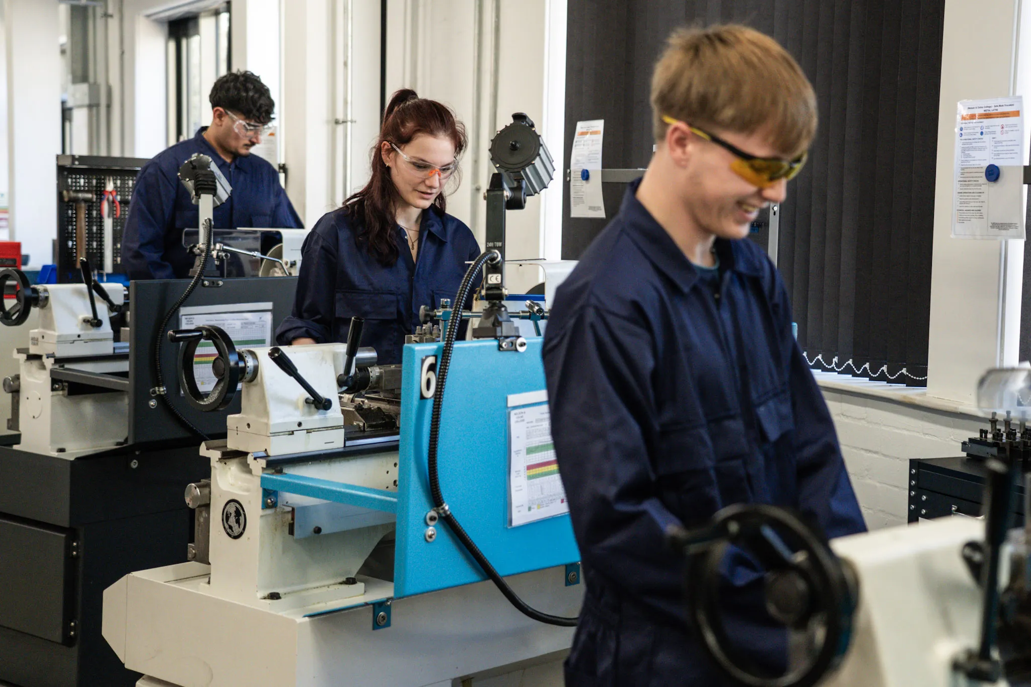Engineering student working