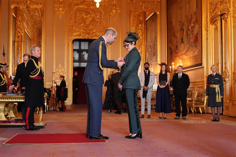 ELLG CEO and Principal, Lisa O’Loughlin, receiving her CBE from His Royal Highness The Prince of Wales at Windsor Castle